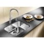 Blanco Supra 500-U Single Bowl Undermount Chrome Stainless Steel Kitchen Sink