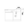 Single Bowl Inset Chrome Stainless Steel Kitchen Sink with Reversible Drainer - Blanco Lantos