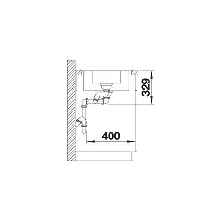 1.5 Bowl Grey Composite Kitchen Sink with Reversible Drainer - Blanco Sona 