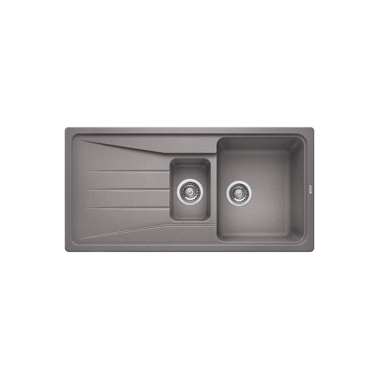 1.5 Bowl Grey Composite Kitchen Sink with Reversible Drainer - Blanco Sona 