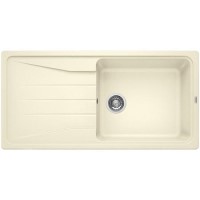GRADE A1 - Box Opened Blanco Sona Xl 6 S Silgranit Puradur Ii Single Bowl Cream Composite Kitchen Sink with Reversible Drainer 