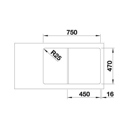 Blanco Tolon Xl 6S Cry Single Bowl Reversible Drainer Ceramic Sink White Inset Kitchen Sink