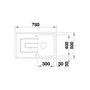Blanco Tolon Xl 6S Cry Single Bowl Reversible Drainer Ceramic Sink White Inset Kitchen Sink