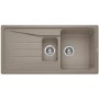 1.5 Bowl Beige Composite Kitchen Sink with Reversible Drainer - Blanco Sona 6 S Silgranit Puradur Ii