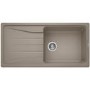 Single Bowl Beige Composite Kitchen Sink with Reversible Drainer - Blanco Sona Xl 6 S Silgranit Puradur Ii