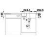 Blanco Legra 6 S 1.5 Bowl Inset Silgranit Kitchen Sink - White