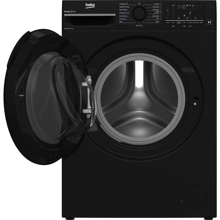 Beko EnergySpin 8kg Wash 5kg Dry 1400rpm Washer Dryer - Black