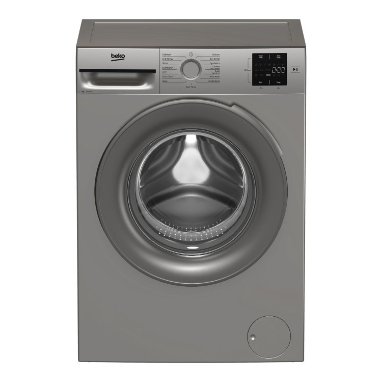 Beko 7kg 1400rpm Washing Machine - Silver - B-Rated, Quick Wash