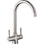 Blanco Chrome Twin Lever Max Kitchen Mixer  Tap