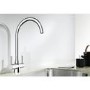 Blanco Chrome Twin Lever Max Kitchen Mixer  Tap