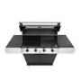 BeefEater 1200E Series - 4 Burner Gas BBQ Grill & Side Burner Trolley - Black