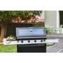 BeefEater 1200E Series - 4 Burner Gas BBQ Grill & Side Burner Trolley - Black