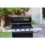 BeefEater 1200E Series - 4 Burner Gas BBQ Grill & Side Burner Trolley - Black