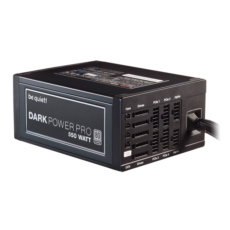 Be Quiet! 550W Dark Power Pro 11 PSU Modular Fluid Dynamic Fan 80+ Platinum SLI/XFire OC Key