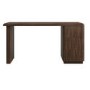 Dark Wood Modern Office Desk with Drawers - Banks