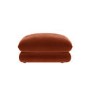 Large Burnt Orange Velvet Footstool - Bodi