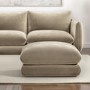 Large Mink Velvet Footstool - Bodi