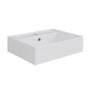 ONLY OPENED - White Square Countertop Basin 497mm - Bowen