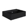 ONLY OPENED - Matt Black Square Countertop Basin 497mm - Bowen