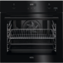 Refurbished AEG SteamBake BPE556220B 60cm Single Built In Electric Pyrolytic Oven Black