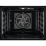 Refurbished AEG SteamBake BPE556220B 60cm Single Built In Electric Pyrolytic Oven Black