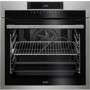 Refurbished AEG SenseCook BPE742320M Pyrolytic 60cm Single Built In Electric Oven Stainless Steel