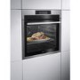 Refurbished AEG SenseCook BPE742320M Pyrolytic 60cm Single Built In Electric Oven Stainless Steel