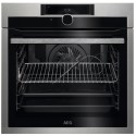 A1/BPE948730M Refurbished AEG SenseCook BPE948730M 60cm Single Built In Electric Oven with Pyrolytic Cleaning Stainless Steel