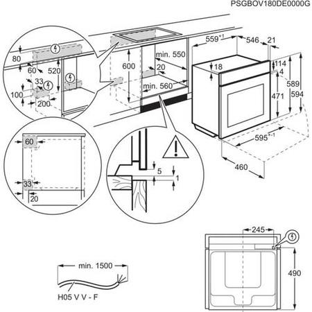 Refurbished AEG 8000 Series BPE948730M 60cm Single Oven with Food Probe & Command Wheel Stainless Steel