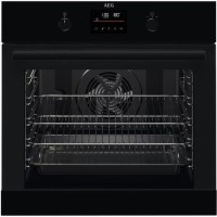 Refurbished AEG 6000 Series SteamBake BPK355061B 60cm Single Built In Electric Oven Black