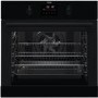 Refurbished AEG 6000 Series BPK355061B SteamBake 60cm Single Built In Electric Oven Black
