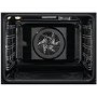Refurbished AEG 6000 Series BPK355061B SteamBake 60cm Single Built In Electric Oven Black