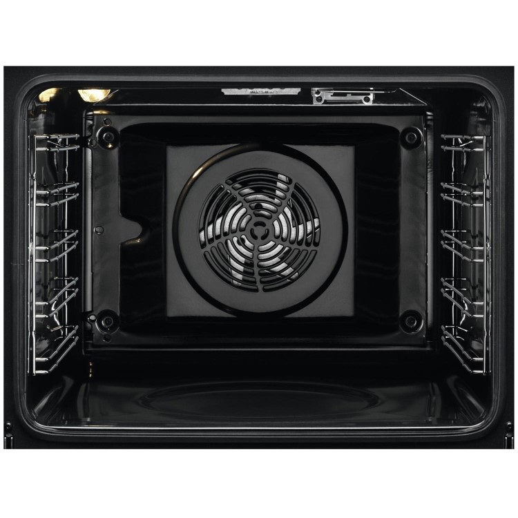 Refurbished AEG 6000 Series BPK355061B SteamBake 60cm Single Built In Electric Oven Black
