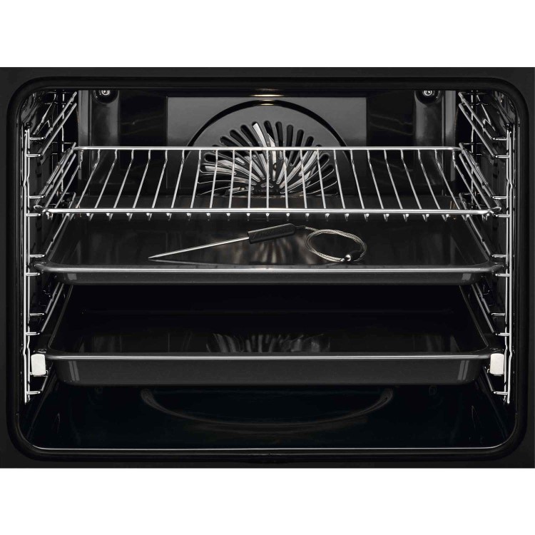 Refurbished AEG 8000 Pyrolytic BPK748380B 60cm Single Built In Electric Oven Black