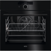 AEG 8000 Series AssistedCooking Pyrolytic Self-Cleaning Smart Single Oven with Food Probe - Black