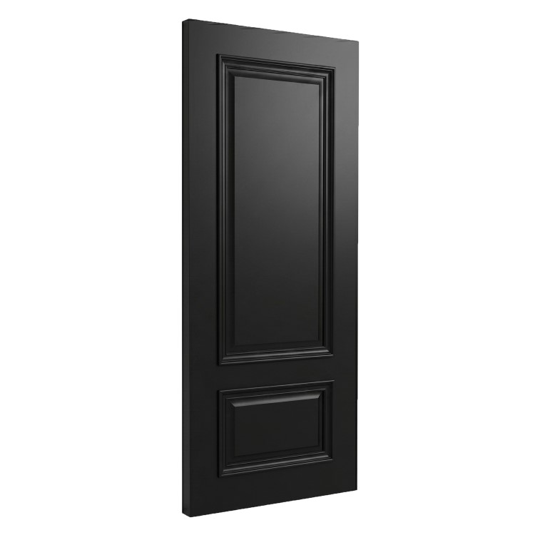 Internal Black 2-Panel FD30 Fire Door - 1981 x 762 x 44mm - Nelson - XL Joinery