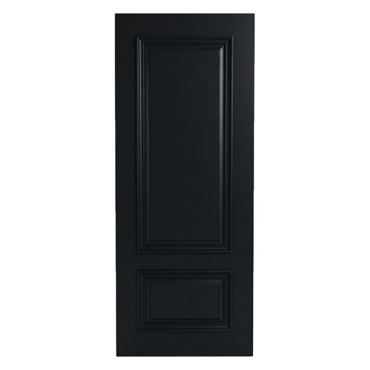 Internal Black 2-Panel Door with Raised Mouldings - 1981 x 762 x 35mm - Nelson - XL Joinery