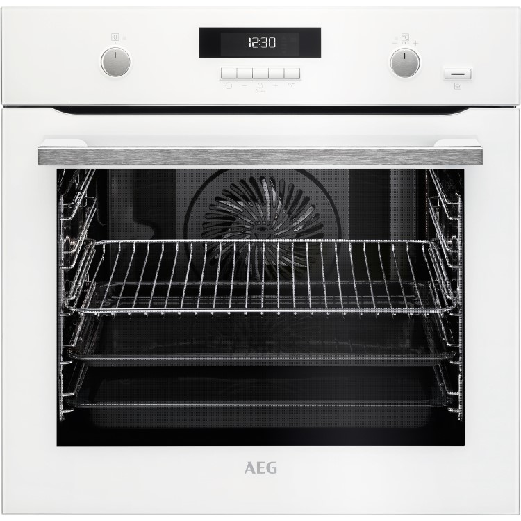AEG BPS551020W SteamBake Pyrolytic Multifunction Oven White