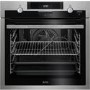 AEG BPS552020M SteamBake Pyrolytic Multifunction Single Oven With Food Probe - Stainless Steel