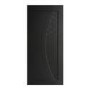 Internal Black Door with Reeded Panel - Pre-Finished - 1981 x 686 x 35mm - Salerno - XL Joinery