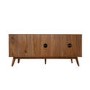 Walnut Sideboard with Drawers & Sliding Doors - Briana 
