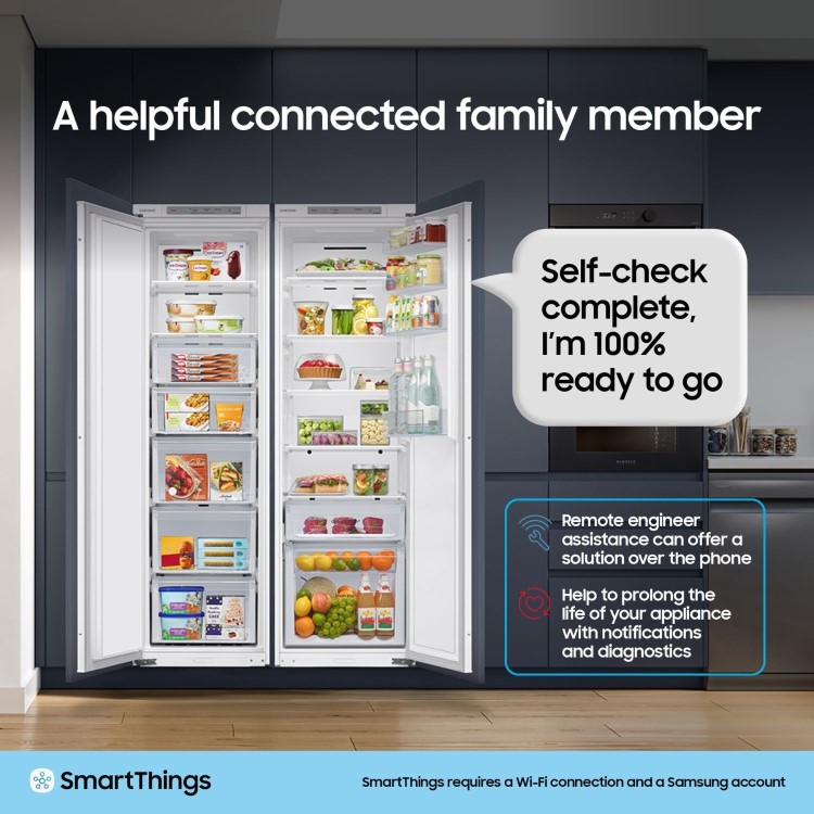Samsung Bespoke AI Series 7 264 Litre 70/30 Integrated Fridge Freezer