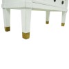 French Inspired 3 Drawer White Chest of Drawers in Solid Wood