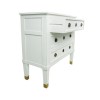 French Inspired 3 Drawer White Chest of Drawers in Solid Wood