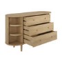 Wide Oak Sideboard with Cupboards - Breuer