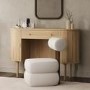 Oak Dressing Table with Drawer and Cupboards - Breuer