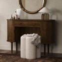 BRR006 Dark Oak Dressing Table with Drawer and Cupboards - Breuer