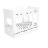 Braxton Kids Bunk Bed with Pull Out Trundle in White