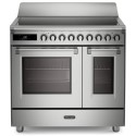BS965TIMXX De Longhi 90cm Electric Range Cooker with Warming Zone - Stainless Steel