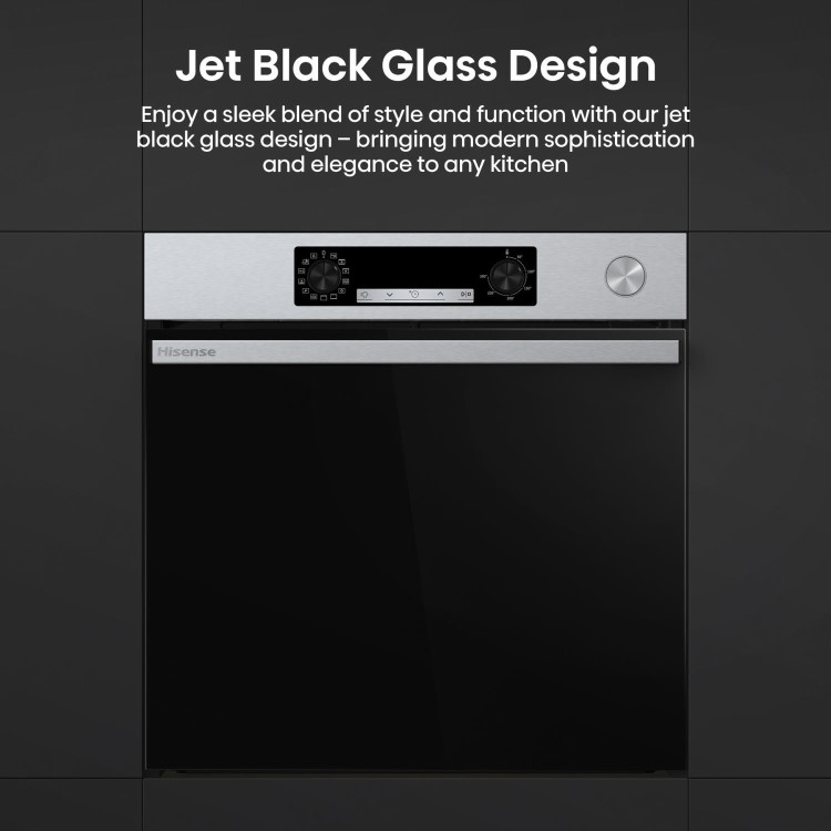 Hisense Hi4 BSA66221AXUK Electric Single Oven with Vapour Cleaning - Stainless Steel